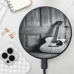 Acoustic Guitar Wireless Fast Charger(black) by artworkshop