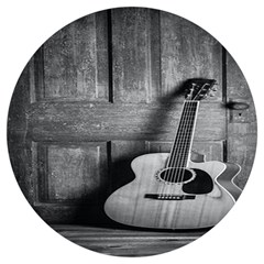 Acoustic Guitar Round Trivet by artworkshop