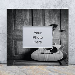 Acoustic Guitar White Wall Photo Frame 5  X 7  by artworkshop