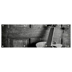 Acoustic Guitar Banner And Sign 9  X 3  by artworkshop