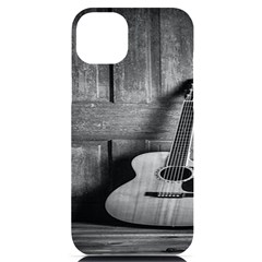 Acoustic Guitar Iphone 14 Plus Black Uv Print Case by artworkshop