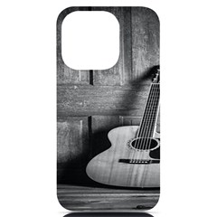 Acoustic Guitar Iphone 14 Pro Black Uv Print Case by artworkshop