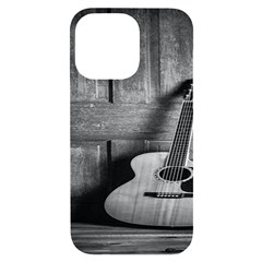 Acoustic Guitar Iphone 14 Pro Max Black Uv Print Case by artworkshop