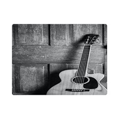 Acoustic Guitar Premium Plush Fleece Blanket (mini) by artworkshop