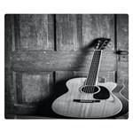 Acoustic Guitar Premium Plush Fleece Blanket (Small) 50 x40  Blanket Front