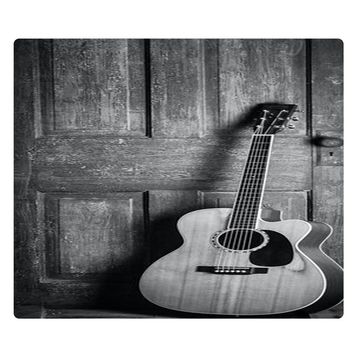 Acoustic Guitar Premium Plush Fleece Blanket (Small)