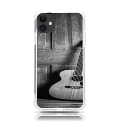 Acoustic Guitar Iphone 11 Tpu Uv Print Case by artworkshop