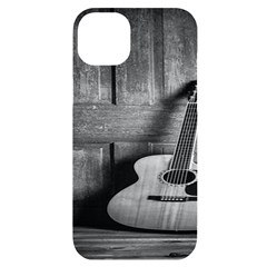 Acoustic Guitar Iphone 14 Plus Black Uv Print Case by artworkshop