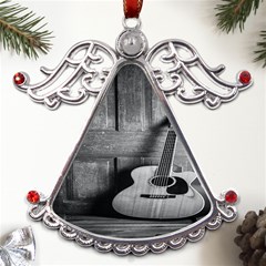 Acoustic Guitar Metal Angel With Crystal Ornament by artworkshop