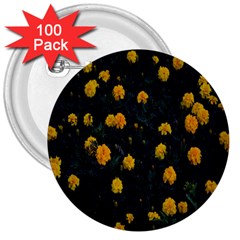 Bloomed Yellow Petaled Flower Plants 3  Buttons (100 Pack)  by artworkshop