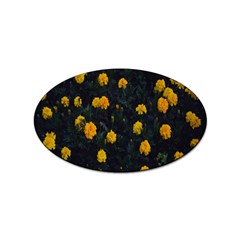 Bloomed Yellow Petaled Flower Plants Sticker Oval (10 Pack) by artworkshop