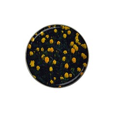 Bloomed Yellow Petaled Flower Plants Hat Clip Ball Marker (10 Pack) by artworkshop