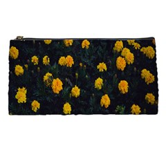 Bloomed Yellow Petaled Flower Plants Pencil Case