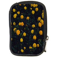 Bloomed Yellow Petaled Flower Plants Compact Camera Leather Case by artworkshop