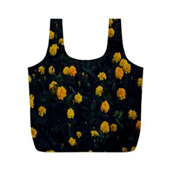 Bloomed Yellow Petaled Flower Plants Full Print Recycle Bag (m) by artworkshop