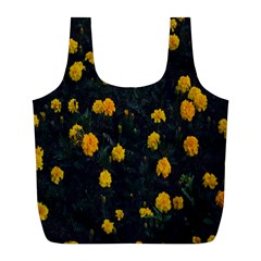 Bloomed Yellow Petaled Flower Plants Full Print Recycle Bag (l) by artworkshop