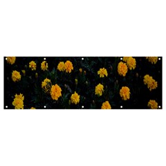 Bloomed Yellow Petaled Flower Plants Banner And Sign 12  X 4  by artworkshop