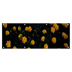 Bloomed Yellow Petaled Flower Plants Banner And Sign 8  X 3  by artworkshop