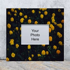 Bloomed Yellow Petaled Flower Plants White Wall Photo Frame 5  X 7  by artworkshop