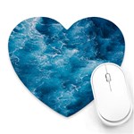 Blue Water Speech Therapy Heart Mousepad Front