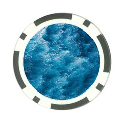 Blue Water Speech Therapy Poker Chip Card Guard by artworkshop