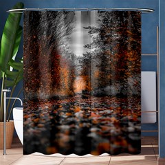 Breathe In Nature Background Shower Curtain 60  X 72  (medium)  by artworkshop