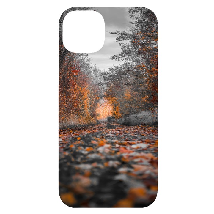 Breathe In Nature Background iPhone 14 Plus Black UV Print Case