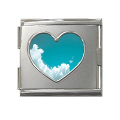 Clouds Hd Wallpaper Mega Link Heart Italian Charm (18mm) by artworkshop