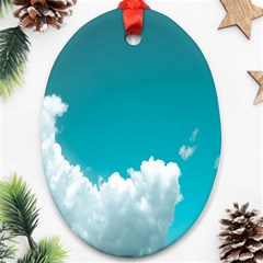 Clouds Hd Wallpaper Oval Ornament (two Sides) by artworkshop