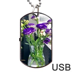 Cute Flower Wallpaper Dog Tag Usb Flash (one Side) by artworkshop