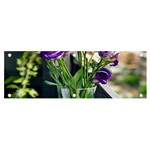 Cute Flower Wallpaper Banner and Sign 6  x 2  Front