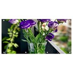 Cute Flower Wallpaper Banner and Sign 8  x 4  Front