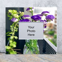 Cute Flower Wallpaper White Wall Photo Frame 5  X 7  by artworkshop