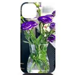 Cute Flower Wallpaper Iphone 14 Plus Black Uv Print Case by artworkshop