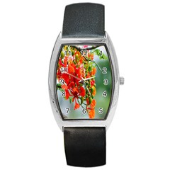 Gathering Sping Flowers Wallpapers Barrel Style Metal Watch by artworkshop