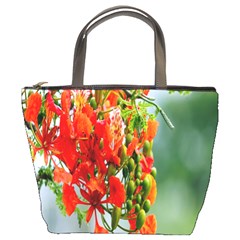 Gathering Sping Flowers Wallpapers Bucket Bag by artworkshop