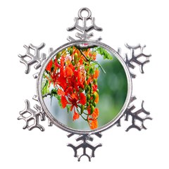 Gathering Sping Flowers Wallpapers Metal Large Snowflake Ornament