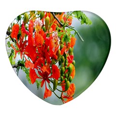 Gathering Sping Flowers Wallpapers Heart Glass Fridge Magnet (4 Pack) by artworkshop