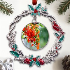 Gathering Sping Flowers Wallpapers Metal X mas Wreath Holly Leaf Ornament by artworkshop