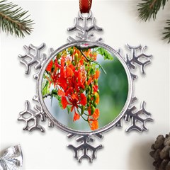 Gathering Sping Flowers Wallpapers Metal Large Snowflake Ornament by artworkshop