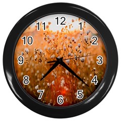 Late Afternoon Wall Clock (black) by artworkshop