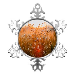 Late Afternoon Metal Small Snowflake Ornament by artworkshop