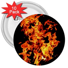 Live Coals 3  Buttons (10 Pack) 