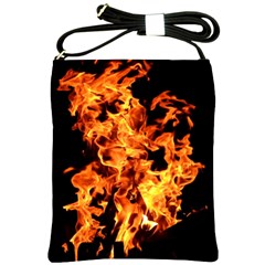 Live Coals Shoulder Sling Bag by artworkshop