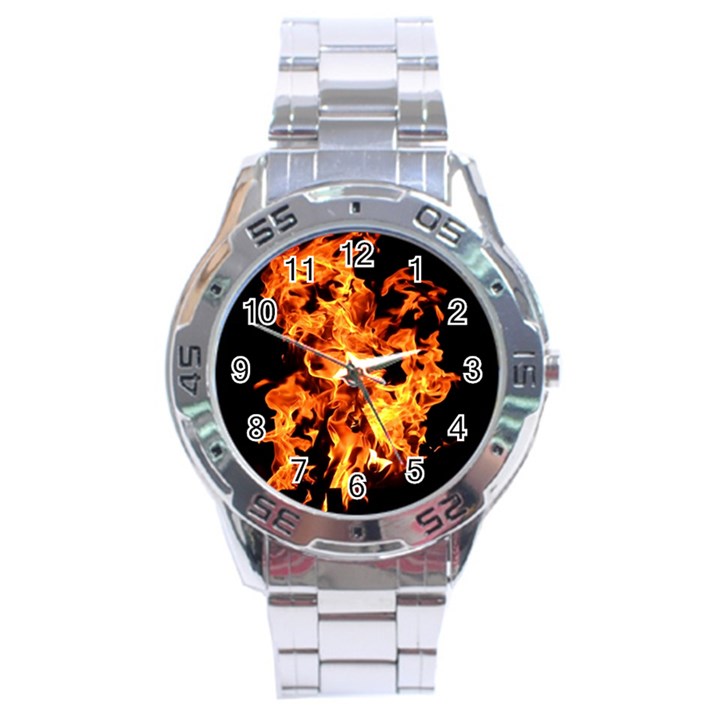 Live Coals Stainless Steel Analogue Watch