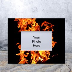 Live Coals White Tabletop Photo Frame 4 x6  by artworkshop