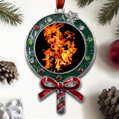 Live Coals Metal X mas Lollipop With Crystal Ornament by artworkshop