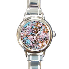 Nature Beautiful Rainbow Round Italian Charm Watch