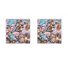 Nature Beautiful Rainbow Cufflinks (Square)