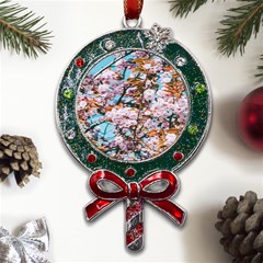 Nature Beautiful Rainbow Metal X mas Lollipop With Crystal Ornament by artworkshop